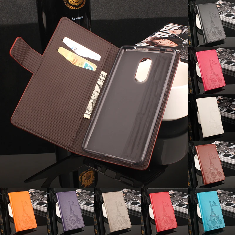 

For Lenovo K6 Note Phone Case Folio Flip Premium Pattern PU Leather Wallet Case Card Slots Cover Factory Price tieta