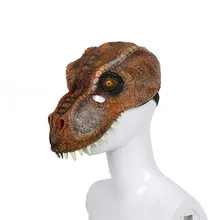 Страшная Т-Рекс маска Хэллоуин реалистичный динозавр Юрского периода маска взрослых животных Косплей Костюм Набор масок для вечеринки