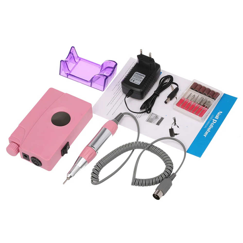 

Electric Nail Drill Manicure Set File Grey Nail Pen Machine Set Kit With EU/US Plug Free Shipping