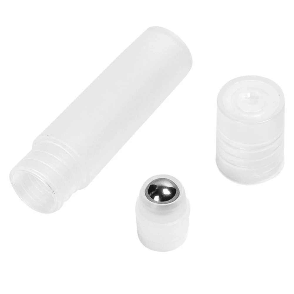 

10Pcs Empty Clear Roller Ball Bottle Plastic Container for Essential Oil Perfume