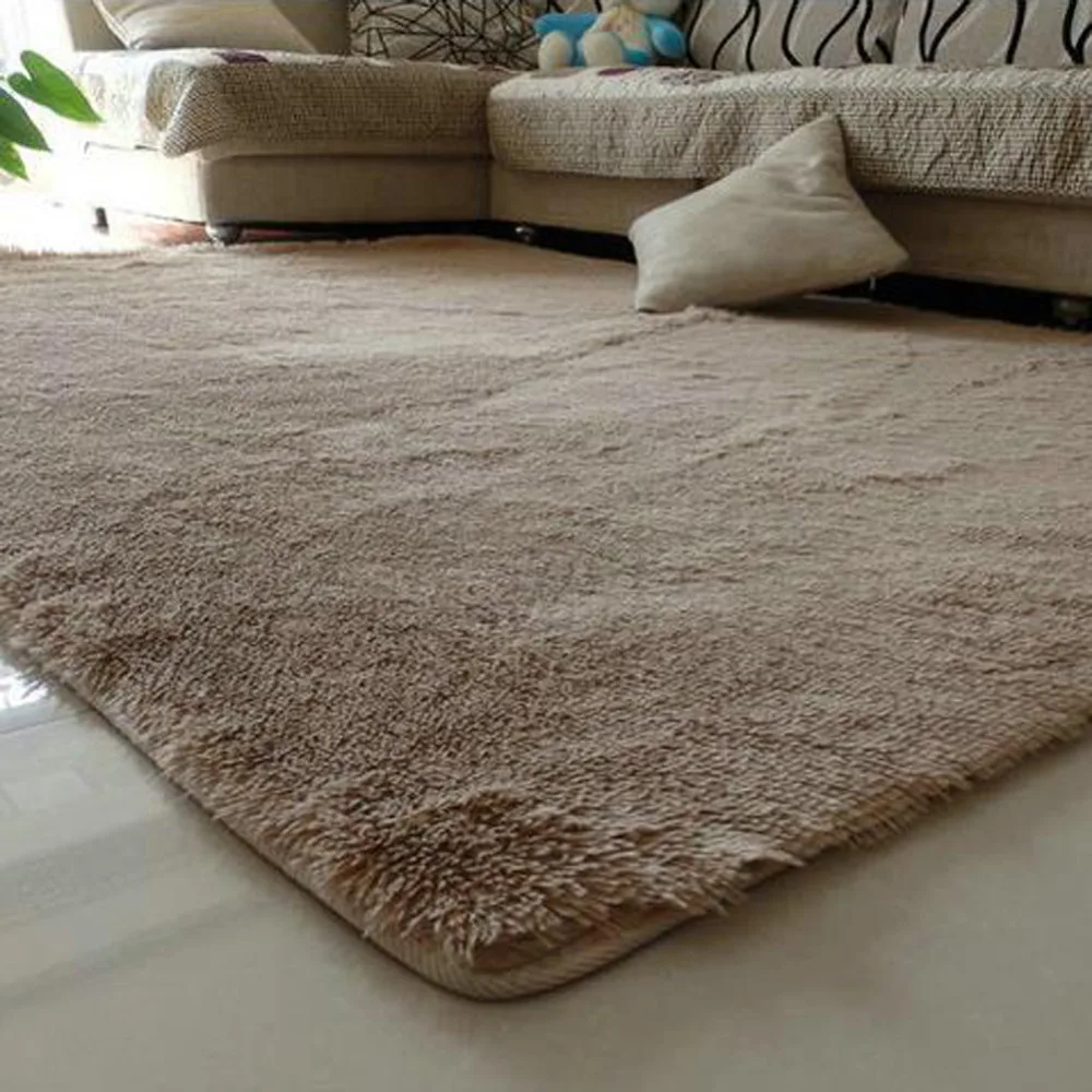 1PCS 80x120cm Explosion Models Silky Carpet Mats Sofa Bedroom Living Room Anti-Slip Floor Carpets Bedroom Soft  Home Supplies