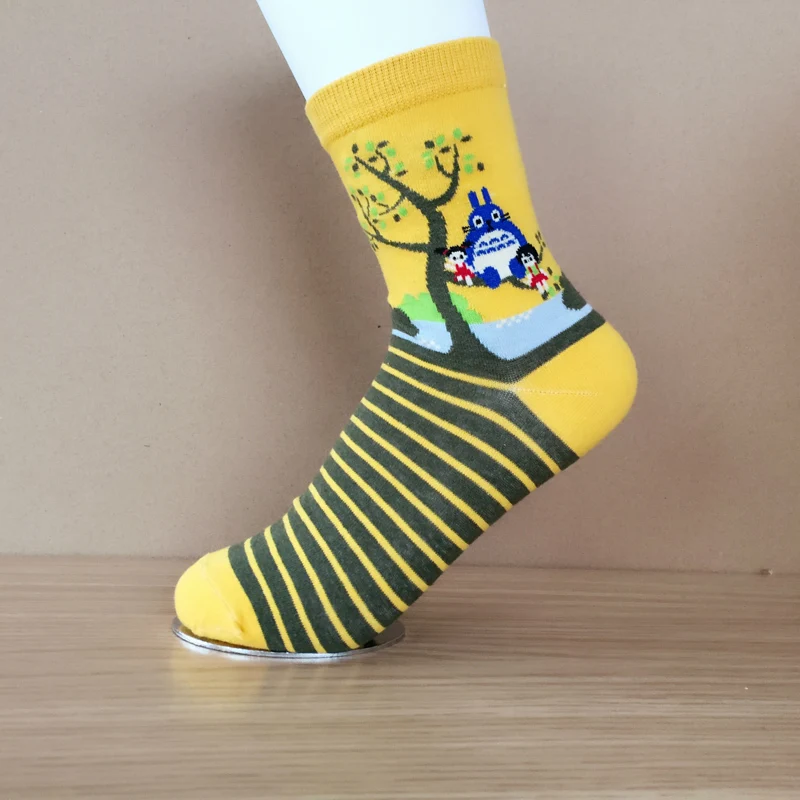 Носки женские высокие до щиколотки 4 пары|socks cartoon|cartoon animation sockscartoon socks |