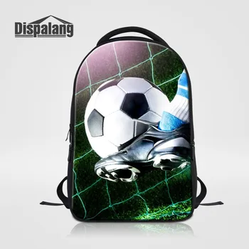 

Dispalang Fashion Men Laptop Backpack Soccers Prints School Bagpack for Teens Customized School Bags Footballs College Schoolbag