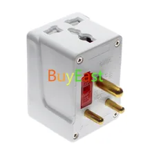 Индия Sri Lanka 3 Выпускной Канал Тип D настенное гнездо разъема питания адаптер Masterplug