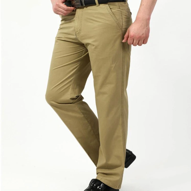 Designér značky 2019 nové pánské nákladní běžci ležérní bavlněné khaki kalhoty pánské obchodní muži dlouhé kalhoty štíhlé muže kalhoty mužské  t