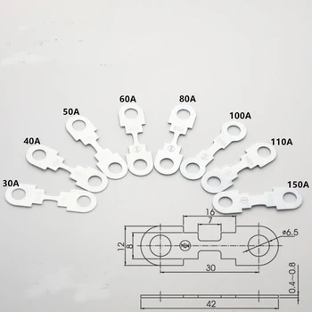 

Free shipping 10pc car fuse for Volkswagen Polo for Bora for Golf 4 battery car fuse 30A 40A 50A 60A 80A 110A 150A fuse ANF