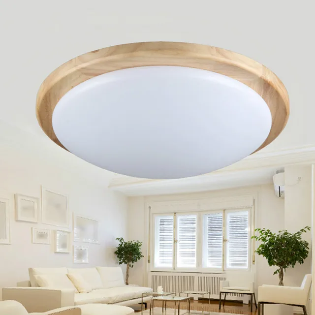 Aliexpress Com Buy Modern Led Wood Ceiling Lamp Korean Garden Style Indoor Light For Home Bedroom Lamps Foyer Room Lamp Fixture Lampshade Lighting