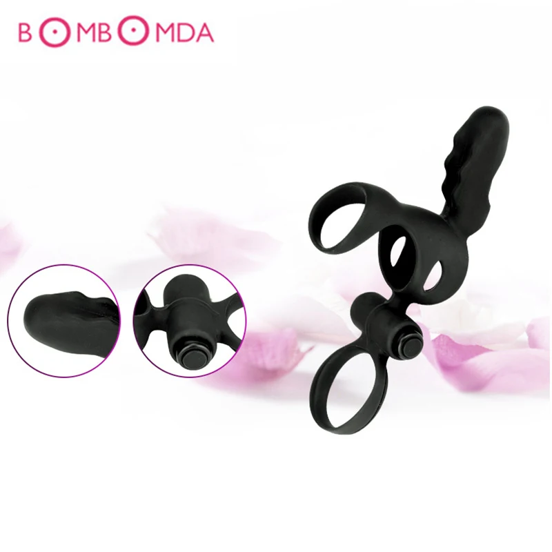 Vibrator Cock Ring Lock Waterproof Delay Ejaculation Penis Rings Erotic Adult Sex Toys For Men Couple Masturbator Intimate Goods | Красота и