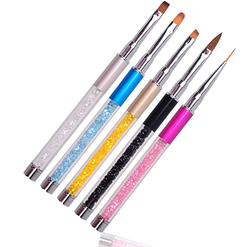 

GJ0068 1pcs Professional Nail Art Design Brush Pen Drawing Lines Painting Carving Gradient UV Gel Salon Beauty Nail Tools