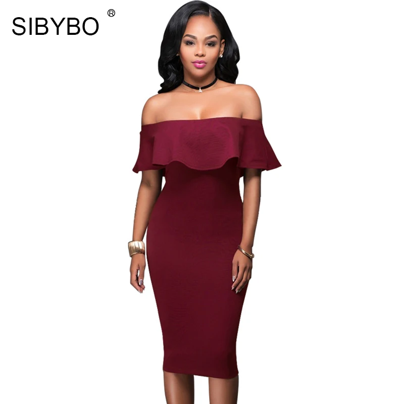 burgundy off the shoulder short dress