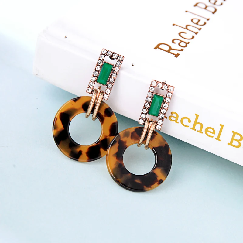 

New Arrival Fashion Bohemia Crystal Round Earring For Women Wholesale Handmade Charming Appointment Date Gift Earring Jewelry