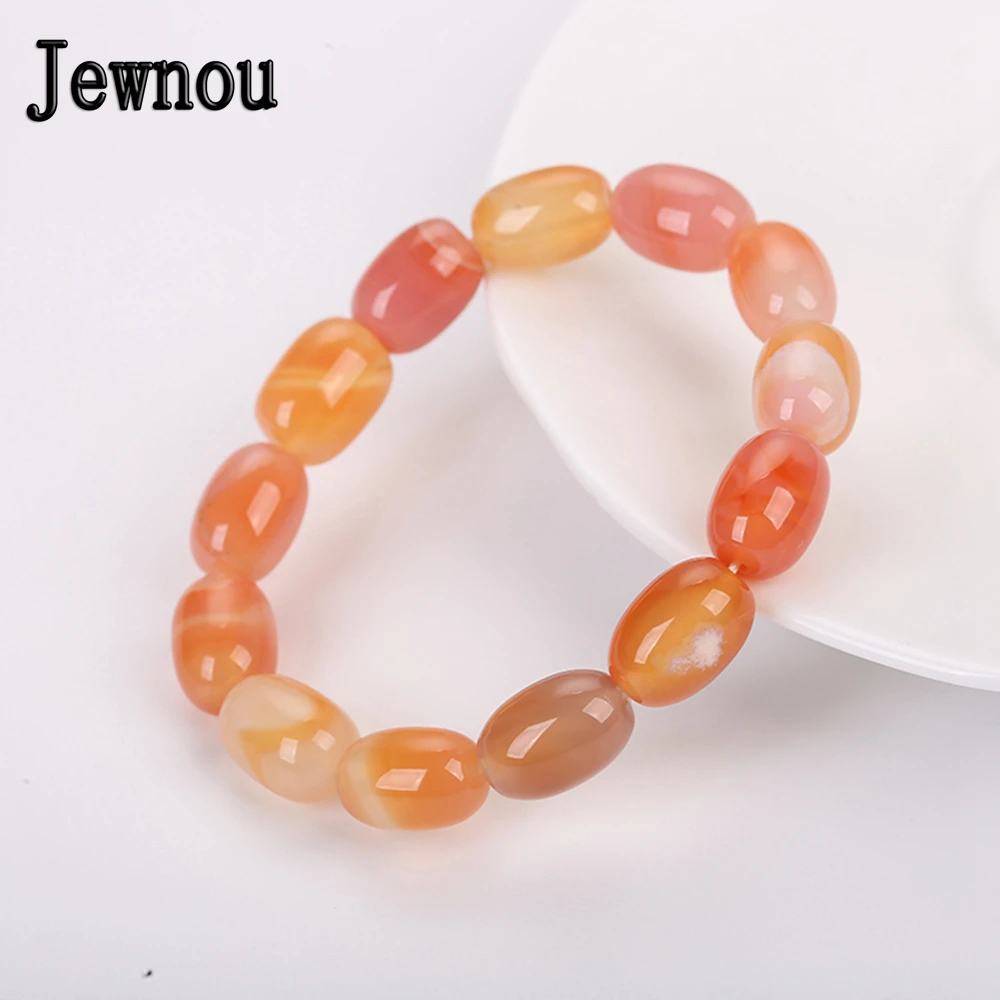 

Jewnou Topaz Bracelet Woman Onyx Beaded Wristlet Lady Custom Made Crystal Jewelry Statement Natural Stone Trend Accessories
