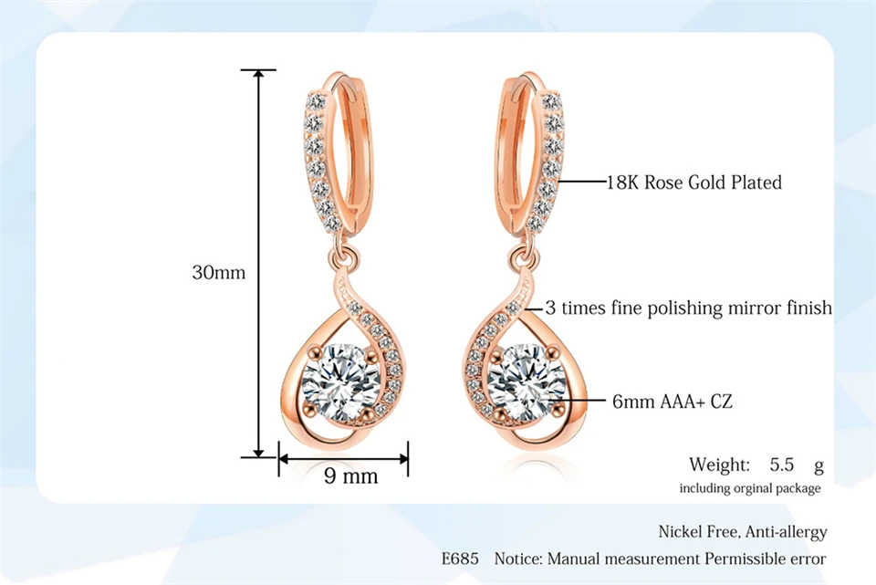 a PISSENLIT Gold Dangle Earring White Diamond Earrings Charms Women Jewelry pendientes mujer moda 2019 Hot Silver accesorios mujer