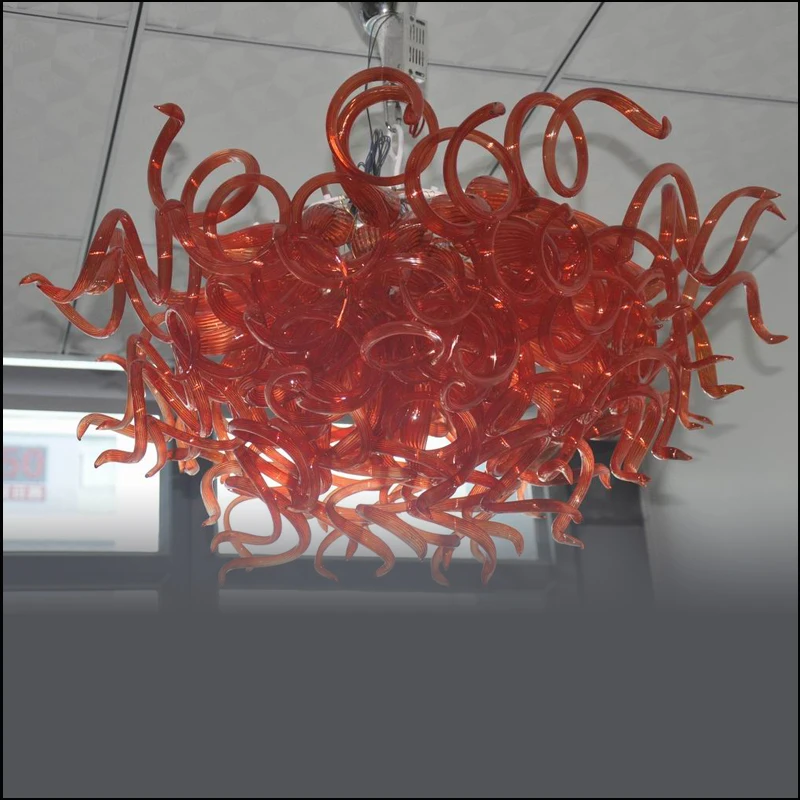 

Zhongshan Manufacturer Glass Pendant Lights Customized Colored Hand Blown Murano Glass Ceiling Lights for Hotel Lobby Decor