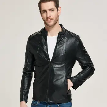 

Mens Bikers Motorcycle Leather Jacket PU Leather Coats Windbreakers Jackets Outerwear Korean Tops Free Shipping S-3XL