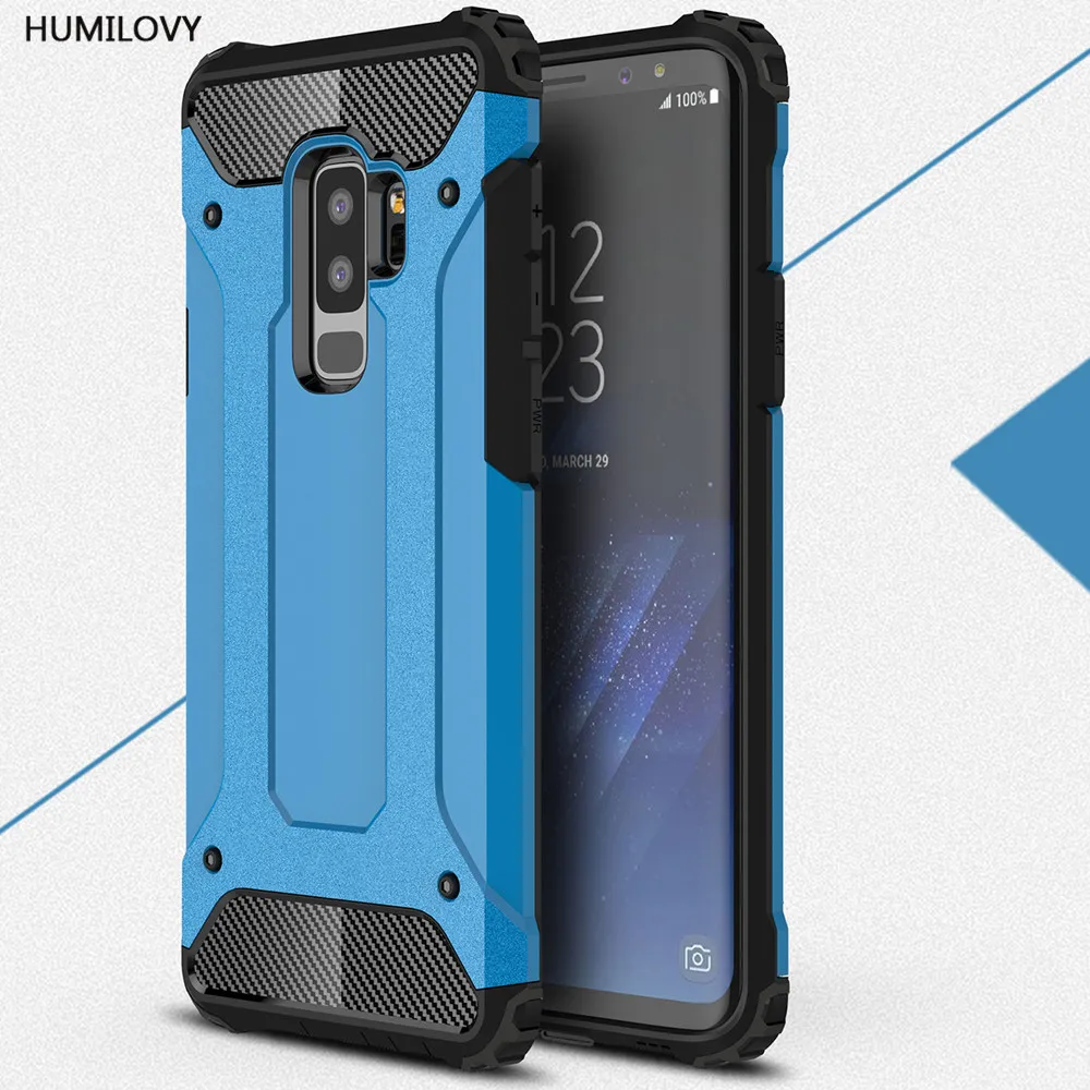 

Luxury Tough Durable Defender Armor Phone Case For Samsung Galaxy S9 S8 Plus S7 S6 Edge S5 Hybrid Shockproof Protective Cover