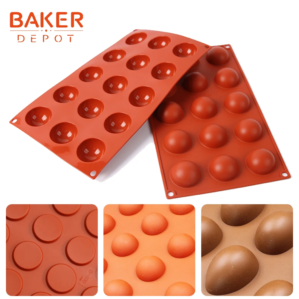 BAKER DEPOT dome силиконовый для тортов и мыла форма Круглый шоколадные конфеты помадка
