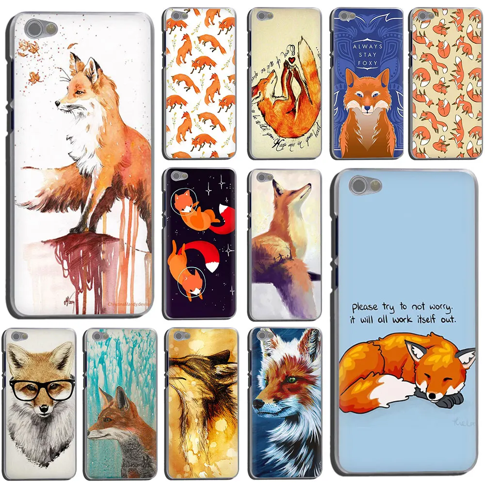 

Sly fox Hard Phone Cover Case for Xiaomi Redmi K20 5 Plus GO 6A Note 8 5 6 Pro 4x 7