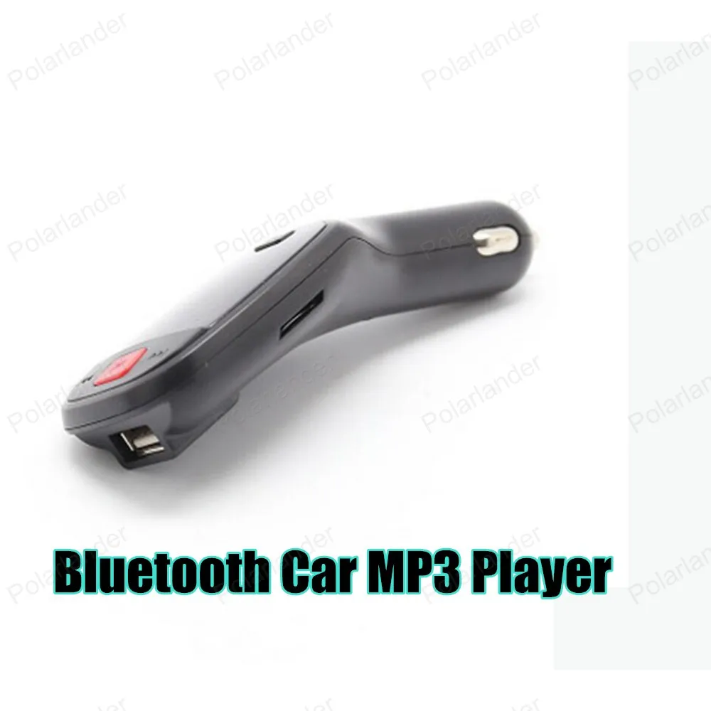  Bluetooth Car Kit FM Transmitter MP3 Player 3.5mm Audio AUX TF card Slots Dual USB Car Charger For iPhone Samsung GPS