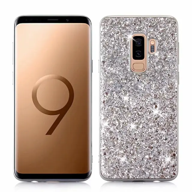 For Samsung Galaxy S10 S9 S8 Plus S7 Edge Case Silicone Bling Glitter Crystal Sequins Soft For Samsung Galaxy S10 S9 S8 Plus S7 Edge Case Silicone Bling Glitter Crystal Sequins Soft TPU Cover Fundas For Note 8 9 10 Plus