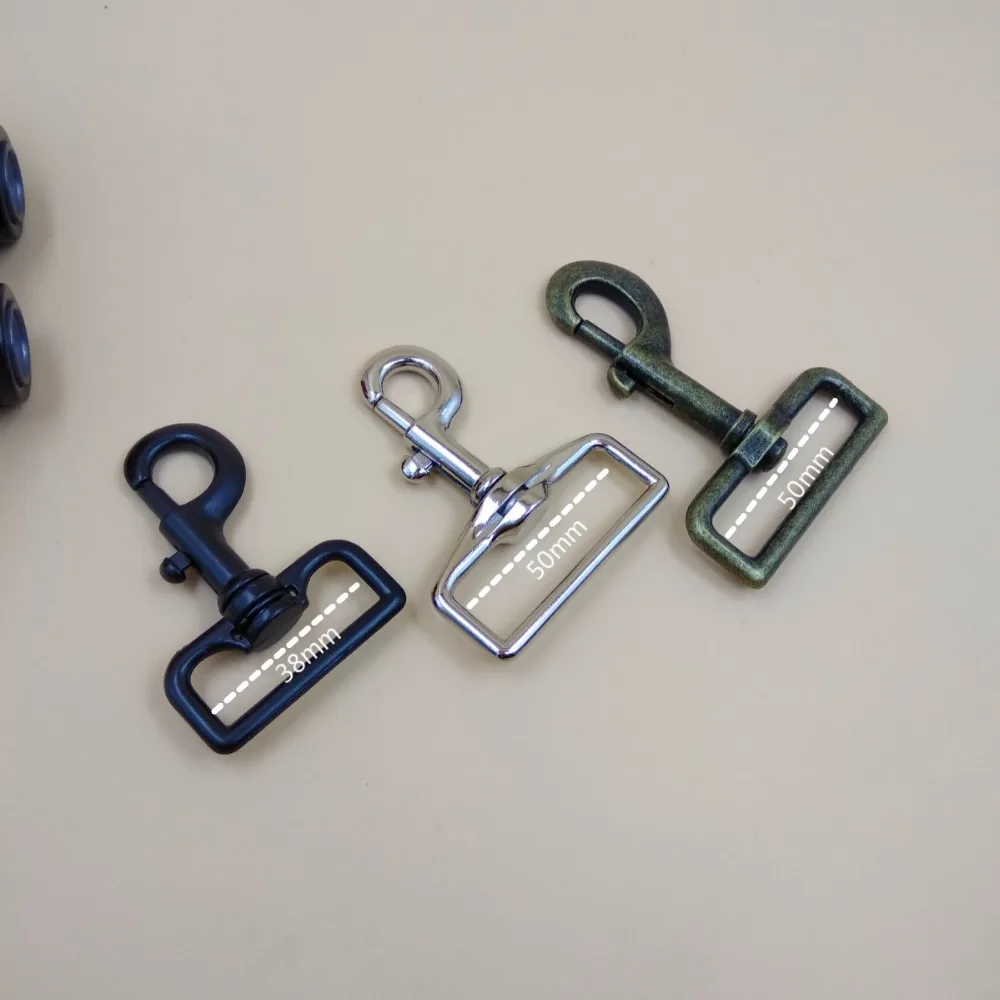 

Big Size 1.5 " 2" For 38mm 50mm Webbing Straps Metal Swivel Snap Hook Clips For Dogs Bags Luggage Buckle Accessories
