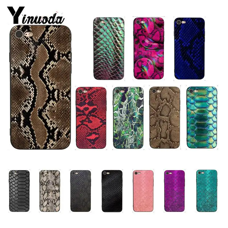 Yinuoda чехол для телефона из змеиной кожи iPhone 6S 6plus 7 7plus 8 8Plus X Xs MAX 5 5S XR 11 pro max |