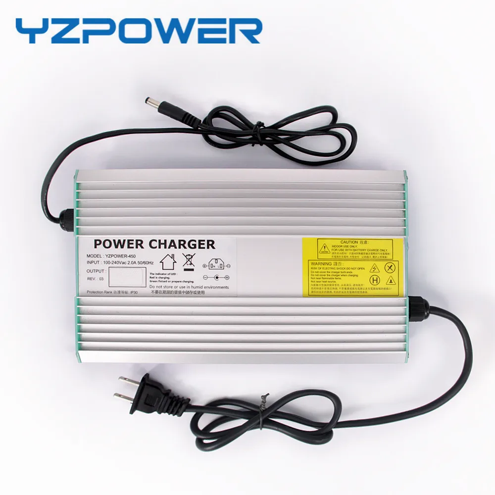 YZPOWER 42V 10A Lithium Battery Charger For 36V Electric Bike Scooter