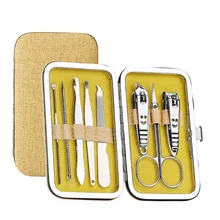 Бытовая ногтей Маникюрный Инструмент Маникюр 8 1 предмет портативный ногтей кусачки для ногтей маникюрные ножницы