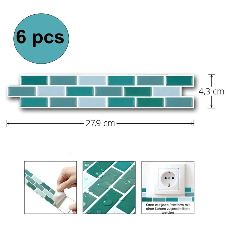 

Simple and practical vinyl peel and stick 3 d wallpaper-6-sheet