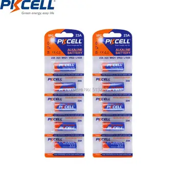 

10pcs a lot PKCELL 23a MN21 V23GA VR22 A23 L1028 12v battery alkaline batteries Dry primary Battery for MP3 Walkman toys etc.