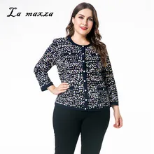 Рубашки женские Осенние Топы для женщин OL модные рубашки плюс размер 6XL винтажная женская футболка с принтом