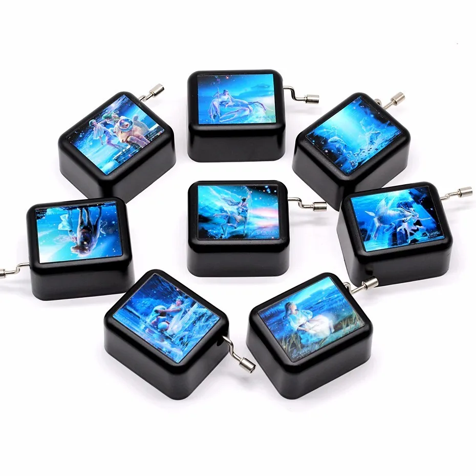 

Hand Cranked Music Box Castle In The Sky Libra Scorpio Sagittarius Capricorn Image Birthday Christmas Gift