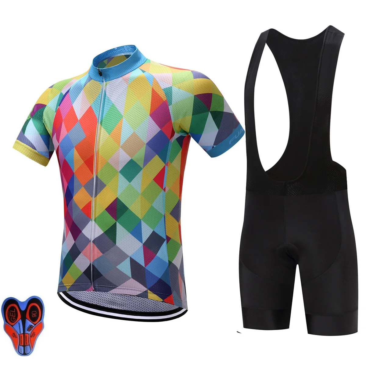 2017 High Tech Fabric quick dry cycling Jerseys 9D bib bike maillot