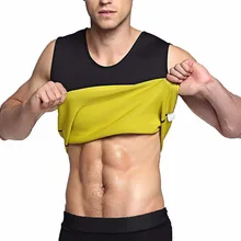 Мужской жилет для похудения неопреновый формирователь тела мужская футболка спортивные костюмы ремни на талию тренажер облегающие Корсеты Корректирующее боди Новинка