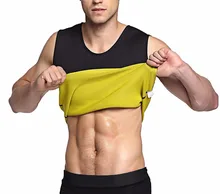 Slimming male Vest Neoprene body Shaper Men T shirt sweat suits waist Belt Waist Trainer tights Corsets Shapers shapewear New