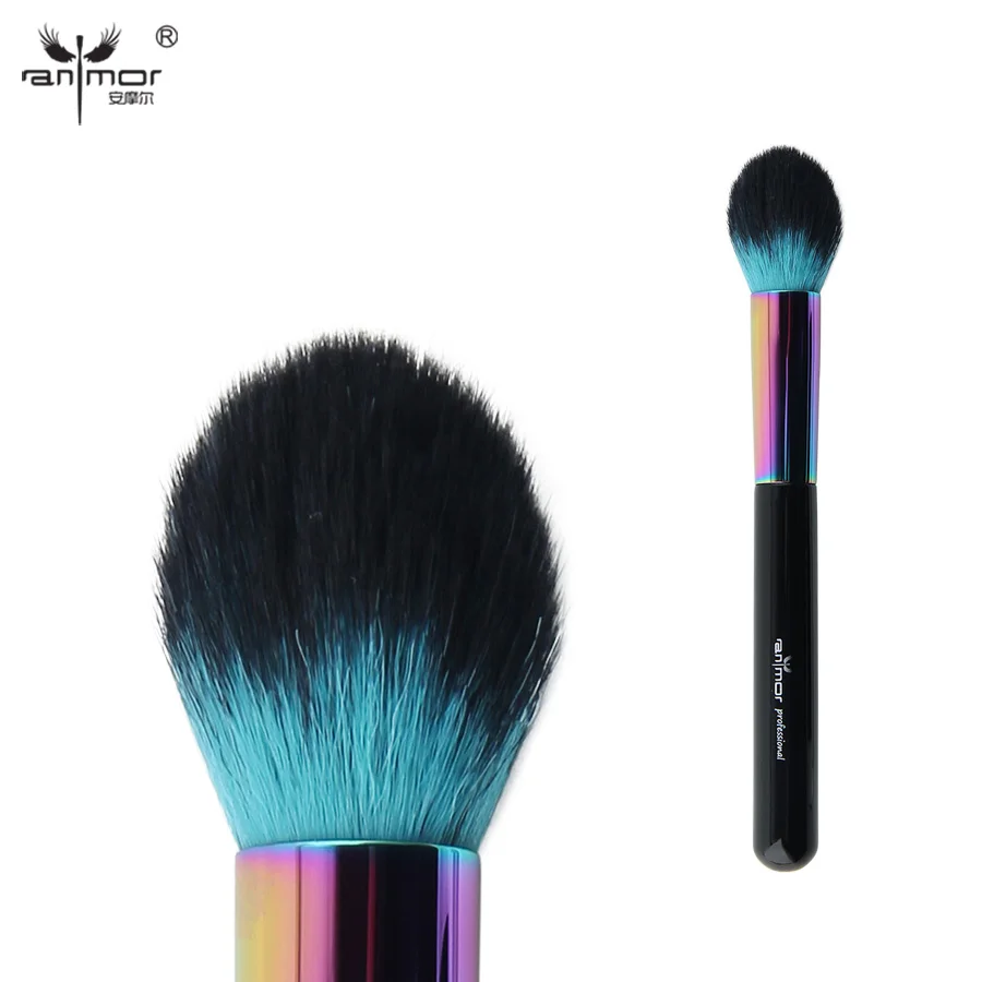 

Anmor Colorful Tapered Face Brush Professional Makeup Brushes For Powder Blusher Cosmetics CFCA-A10