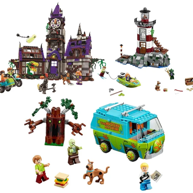 Scooby doo the The mystery machine Doo the mystery Lego 10428 scooby Blocks Toys