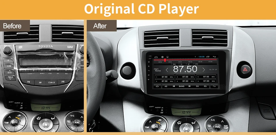 Top Asottu CRAV48060 Octa 8 Core Car DVD GPS Navigation palyer Android 8.1 Car DVD Player for toyota rav4 2007 2008 2009 2010 2011 2