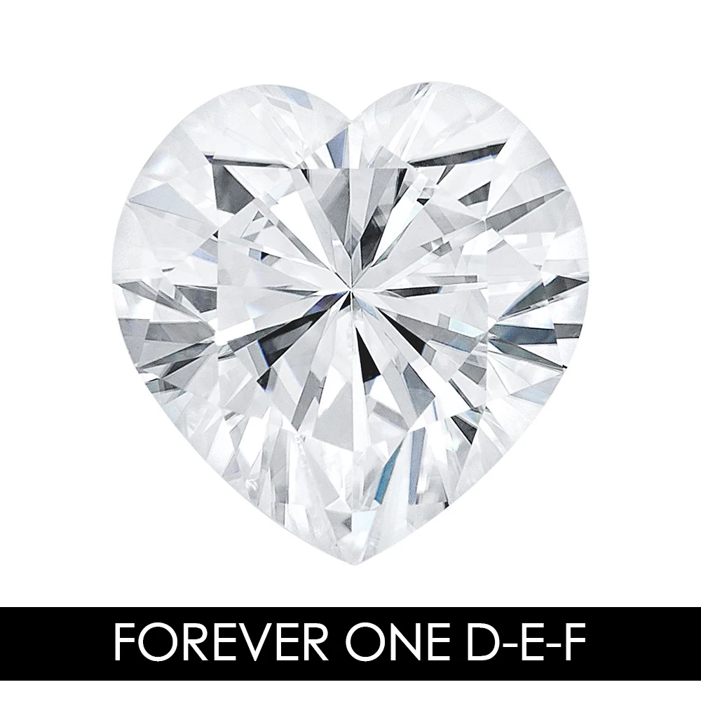 

8.0mm 1.80 CARAT 57 Facets HEART Moissanites Loose Gemstone D-E-F Color Charles & Colvard USA Created Moissanites REAL