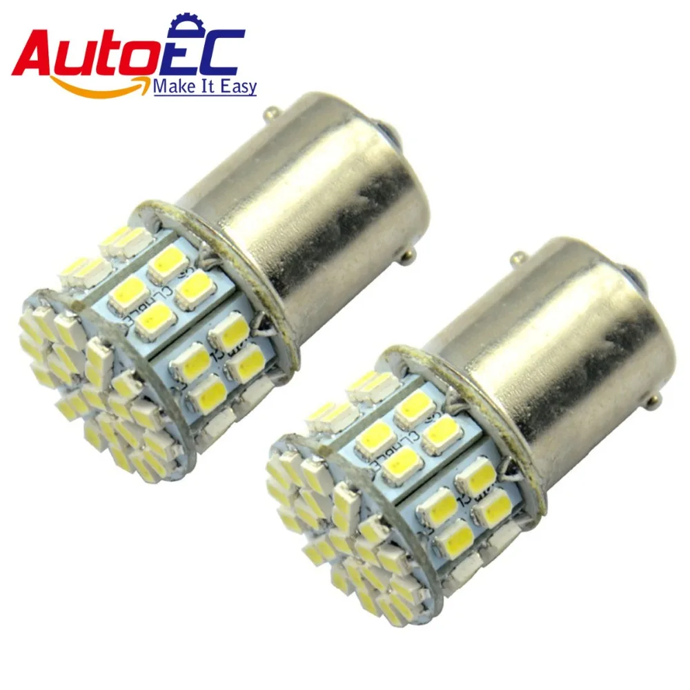 Автолампа светодиодная AutoEC 1156 50 SMD 1206 1157 BA15S BAY15D P21W P21/5W 3020 стояночный тормоз