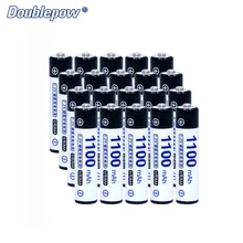 20 pcs/Lot Doublepow DP-AAA1100mAh 1.2 V Ni-MH rechargeable batterie en Réelle Haute Capacité de 1100 mAh Batterie Cellulaire LIVRAISON GRATUITE
