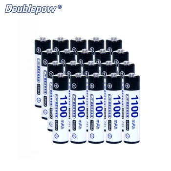 

20pcs/Lot Doublepow DP-AAA1100mAh 1.2V Ni-MH rechargeable battery in Actual High Capacity of 1100mAh Battery Cell FREE SHIPPING