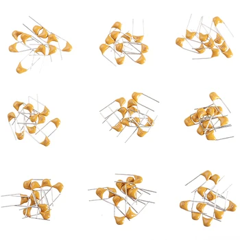 

180Pcs/Set 20PF-1UF 50V 18ValuesX10pcs Leaded Multilayer Mono Monolithic Capacitors Monolithic Ceramic Capacitor Assortment Kit