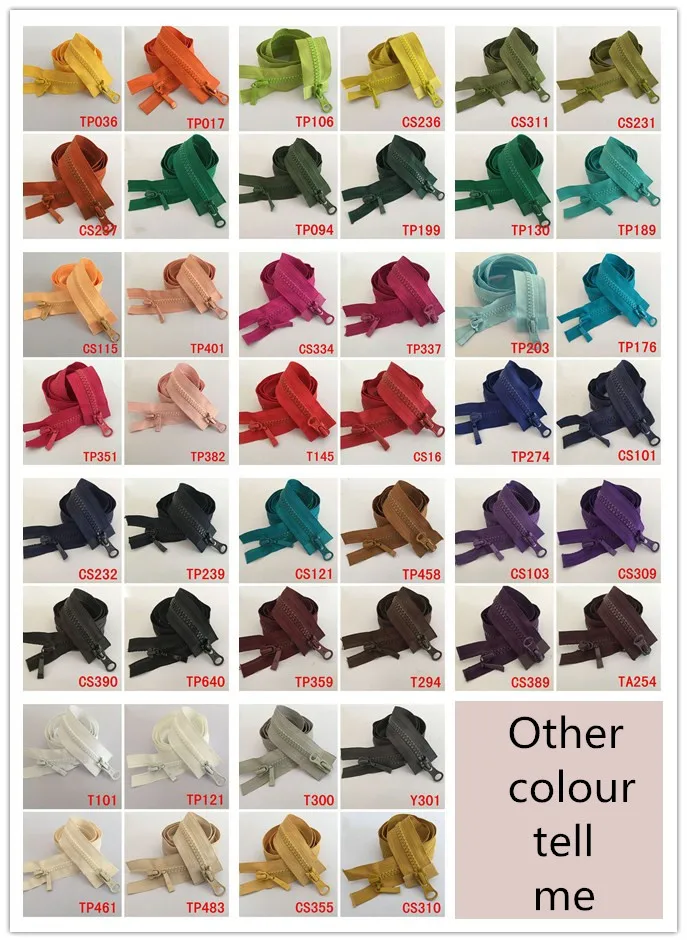 Other color tell me Meetee 5 шт. 80 см 5# разноцветная подвеска двойной открытый хвост молния DIY пуховик домашняя Текстильная Одежда ручной работы двусторонний на молнии - Цвет: Other color tell me