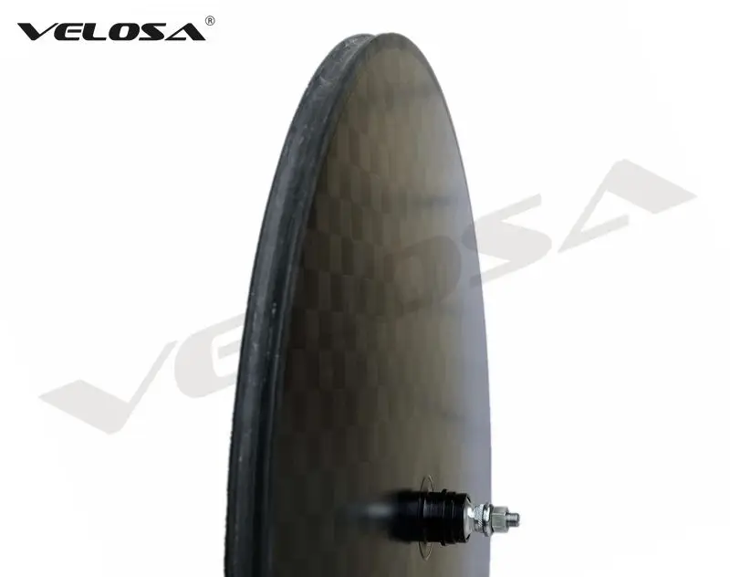 Discount Full carbon bike disc wheel,For Track bike/Triathlon bike/ Time Trial bike carbon disc wheel,switchable between road/track model 3