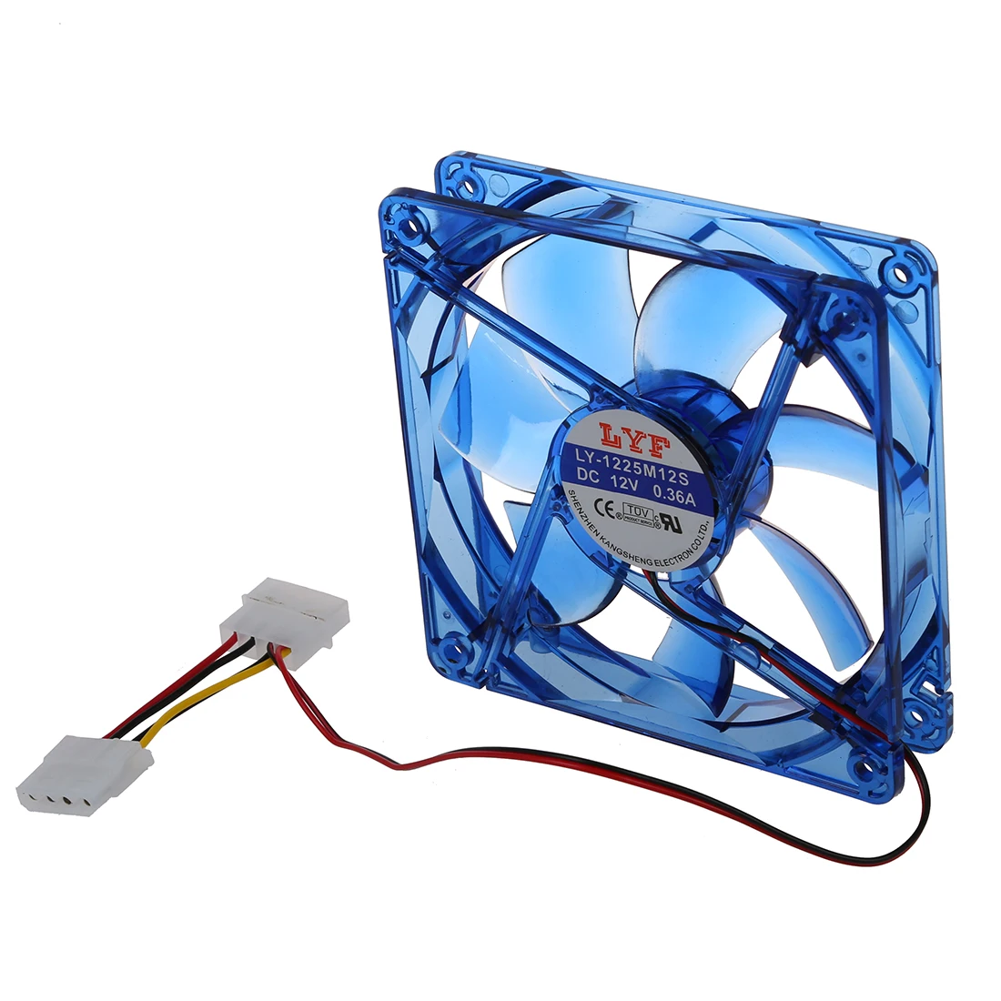DC 12V 4 Pin 4 Blue LED PC Computer Enclosure Fan 120 x 25 mmin Fans