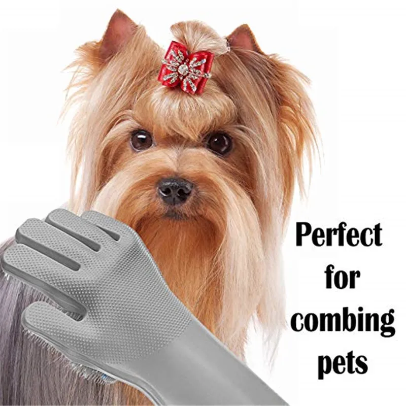 Magic Silicone Scrubber Rubber Cleaning Gloves Kitchen Accessories Dishwashing Scrubbing Gloves Tools for Cleaning Car Pet Brush18