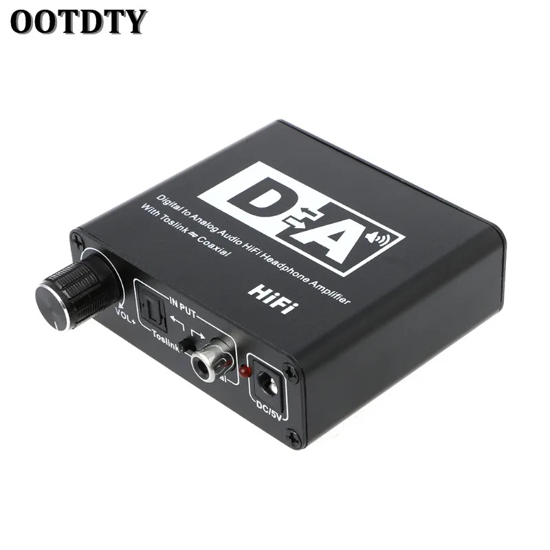 OOTDTY Digital To Analog Audio HiFi Headphone Amplifier Toslink Coaxial Mutual Convert OOTDTY Digital To Analog Audio HiFi Headphone Amplifier Toslink Coaxial Mutual Convert