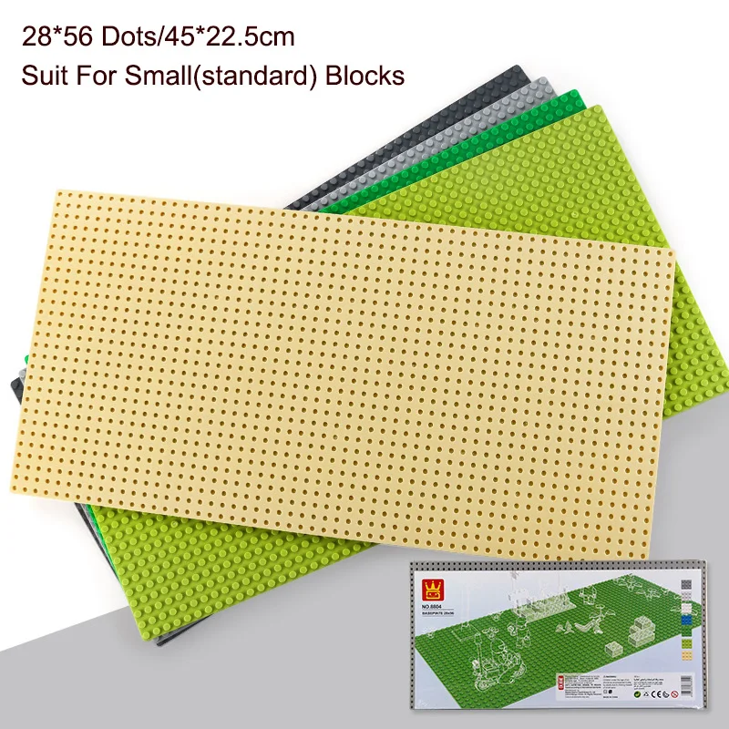 

New 56*28 Dots Small Building Blocks Base Plate 45*22.5CM Small Bricks Baseplate Construction Toys For Kids Compatible Brick Toy