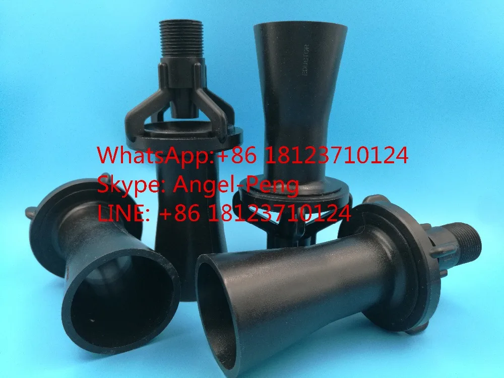 4pcs 1" eductor nozzle,mixing fluid eductor spray nozzle,Paint stirring Tank Plastic Mixing